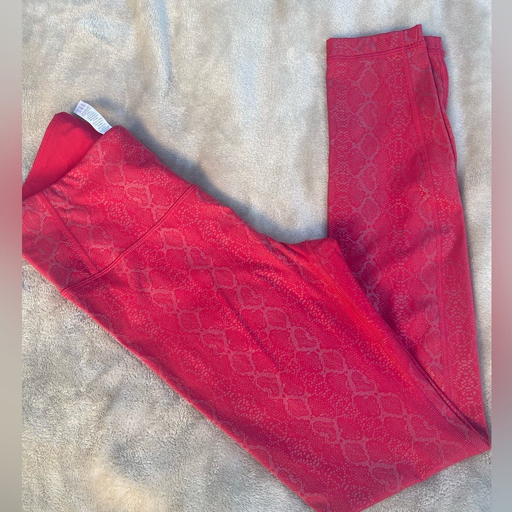 CRZ red Snake Print Leggings size M 8/10 - Picture 10 of 10
